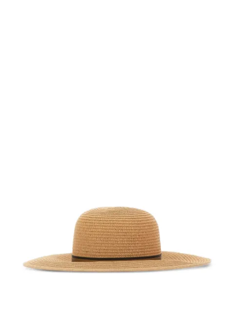 Borsalino Giselle striped-trim sun hat