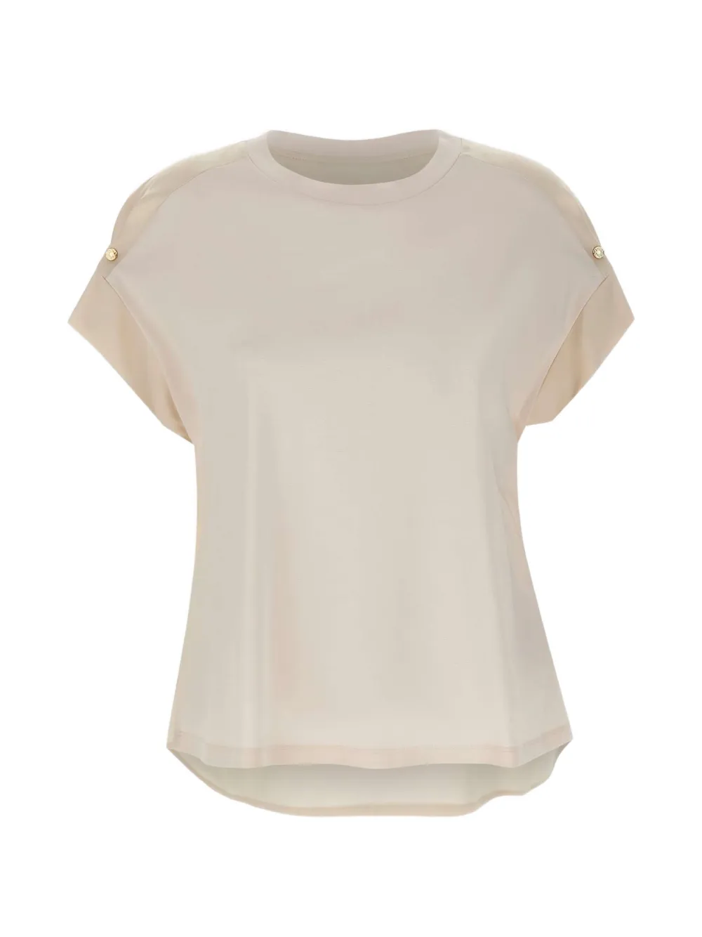 ELENA MIRO` jewel detail T-shirt - Toni neutri