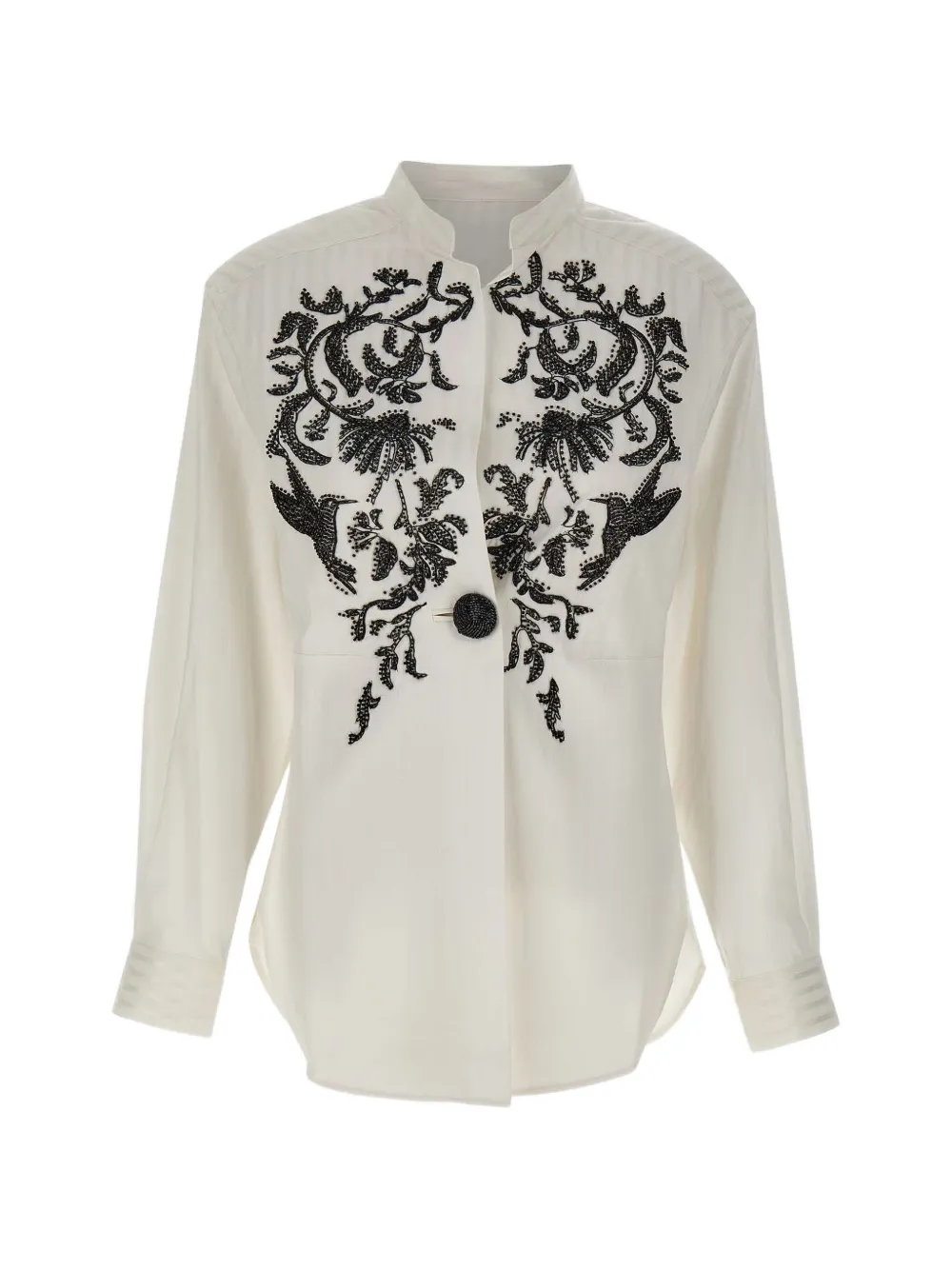 JACQUES WEI floral sequin jacket - Nude