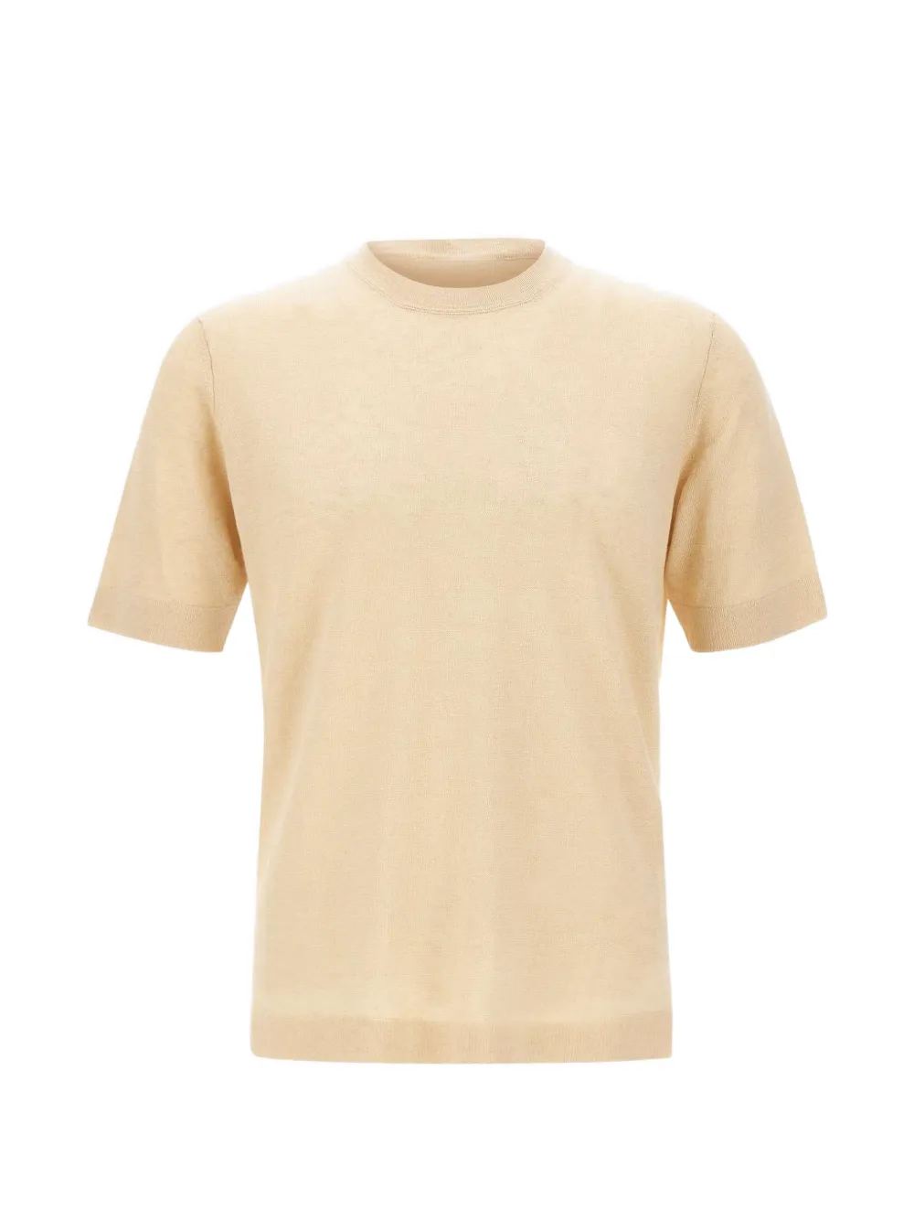 Filippo De Laurentiis ribbed short-sleeve T-shirt - Toni neutri
