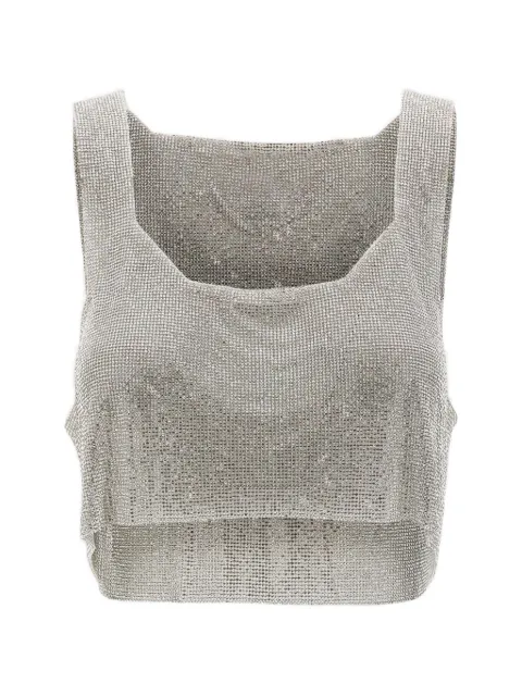 TWENTY FOURHAITCH New Atene rhinestone crop tank top
