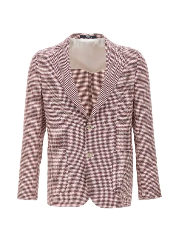 Barba Easy J Mono Blazer in Red