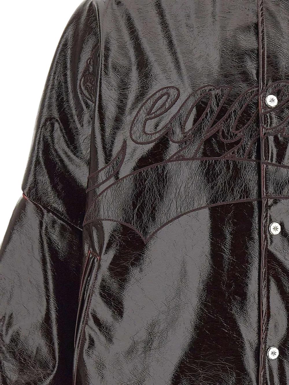 PDF Legenda Due gestreept jack met geborduurd logo Bruin
