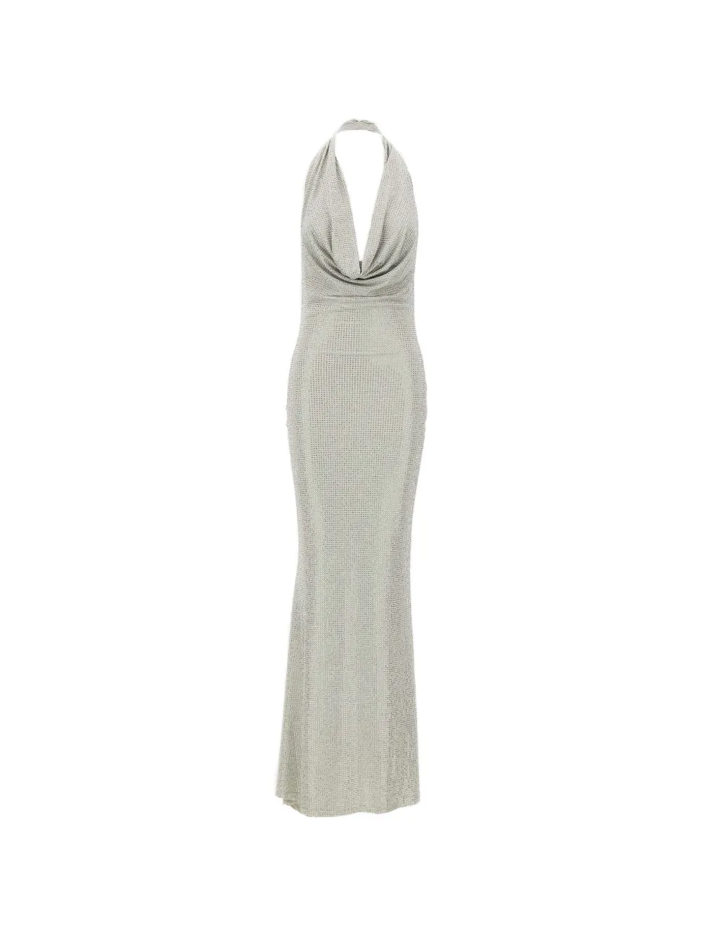 TWENTY FOURHAITCH Kuta draped mermaid dress - Argento