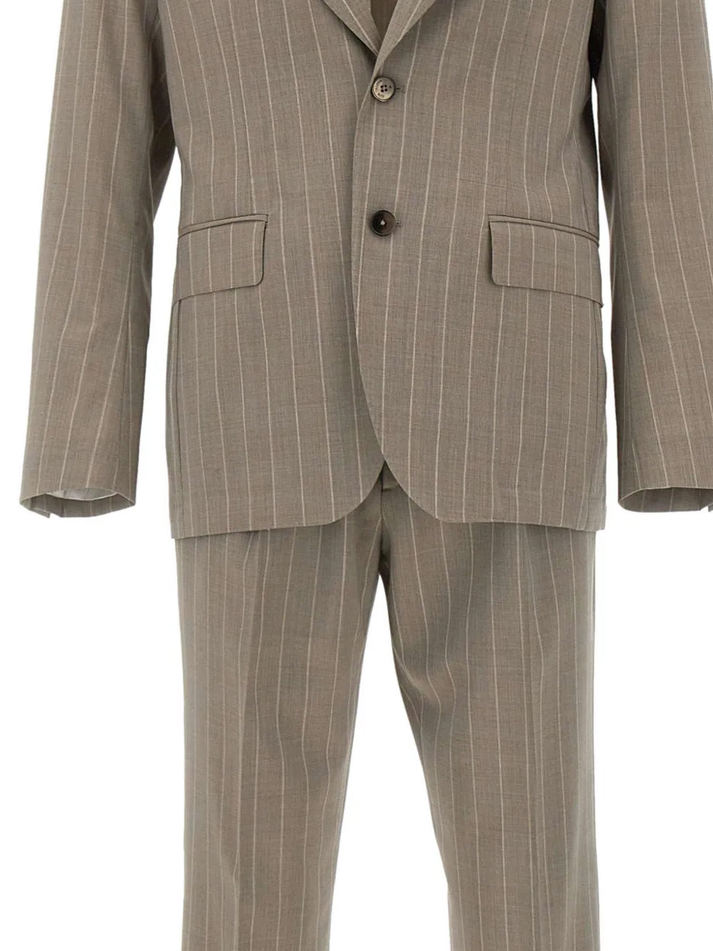 Manuel Ritz Pak met krijtstreep Beige