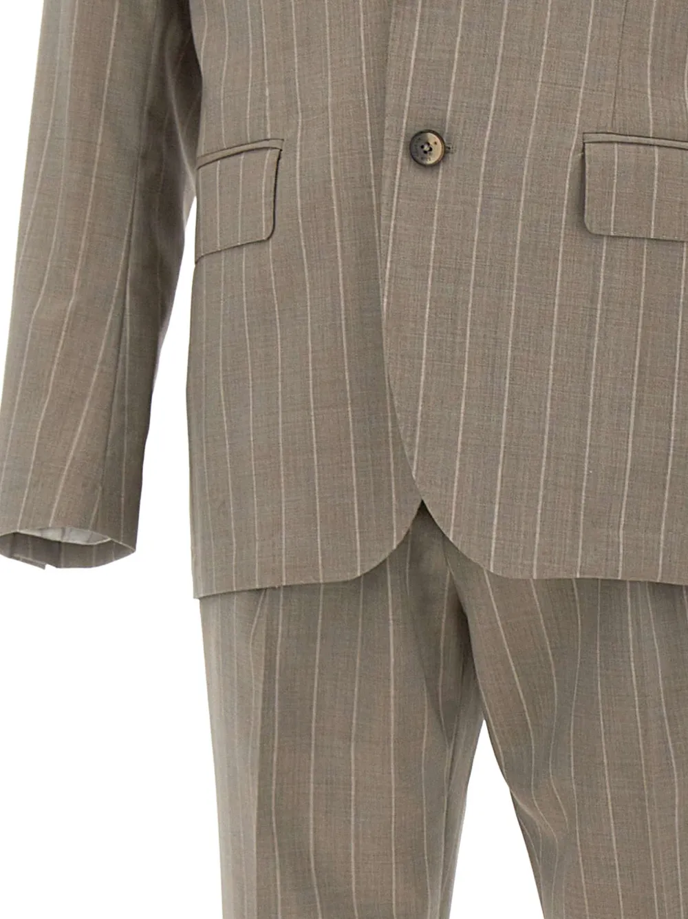 Manuel Ritz Pak met krijtstreep Beige