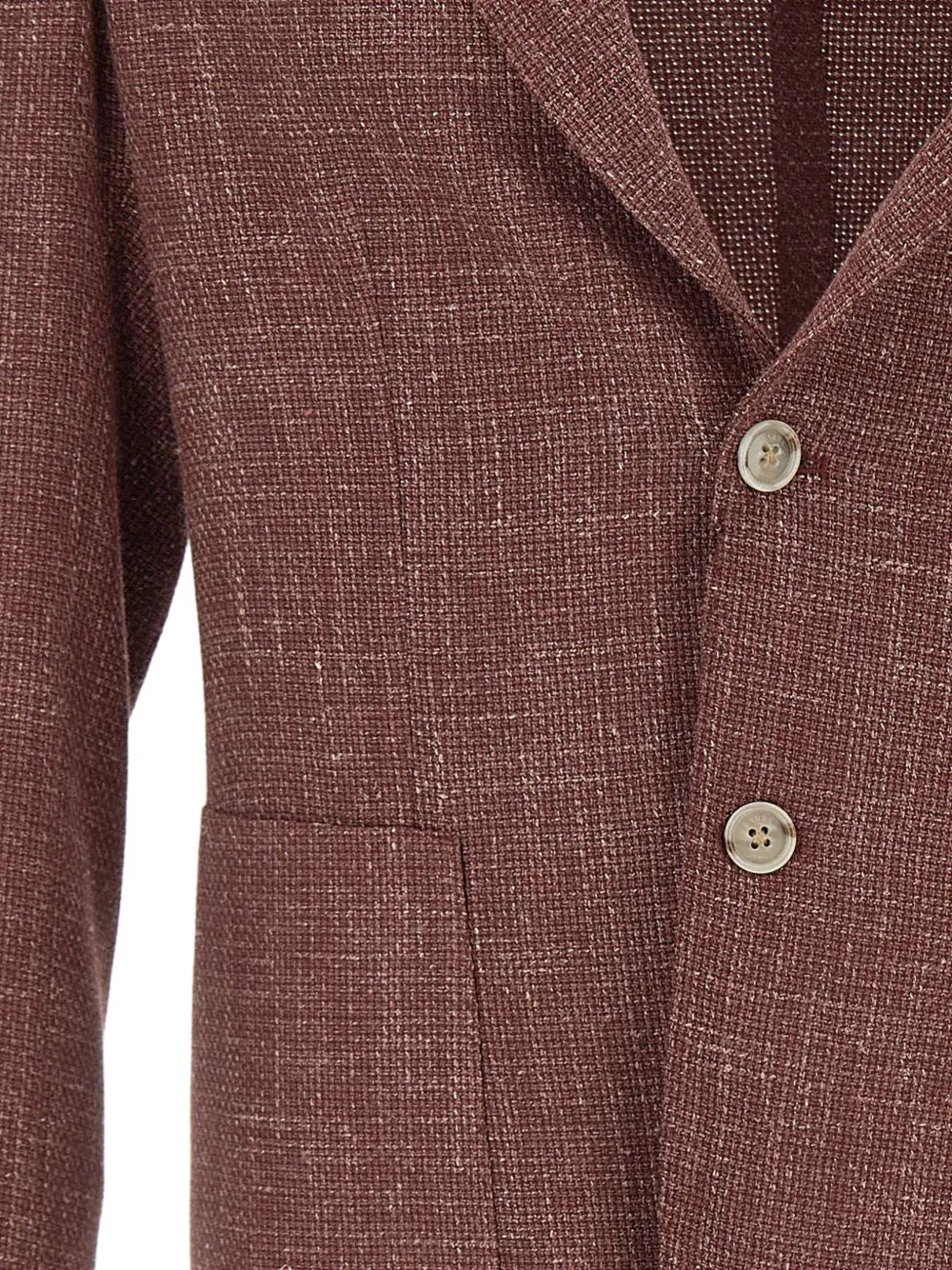 Barba Easy J Mono blazer met opgestikte zak Rood
