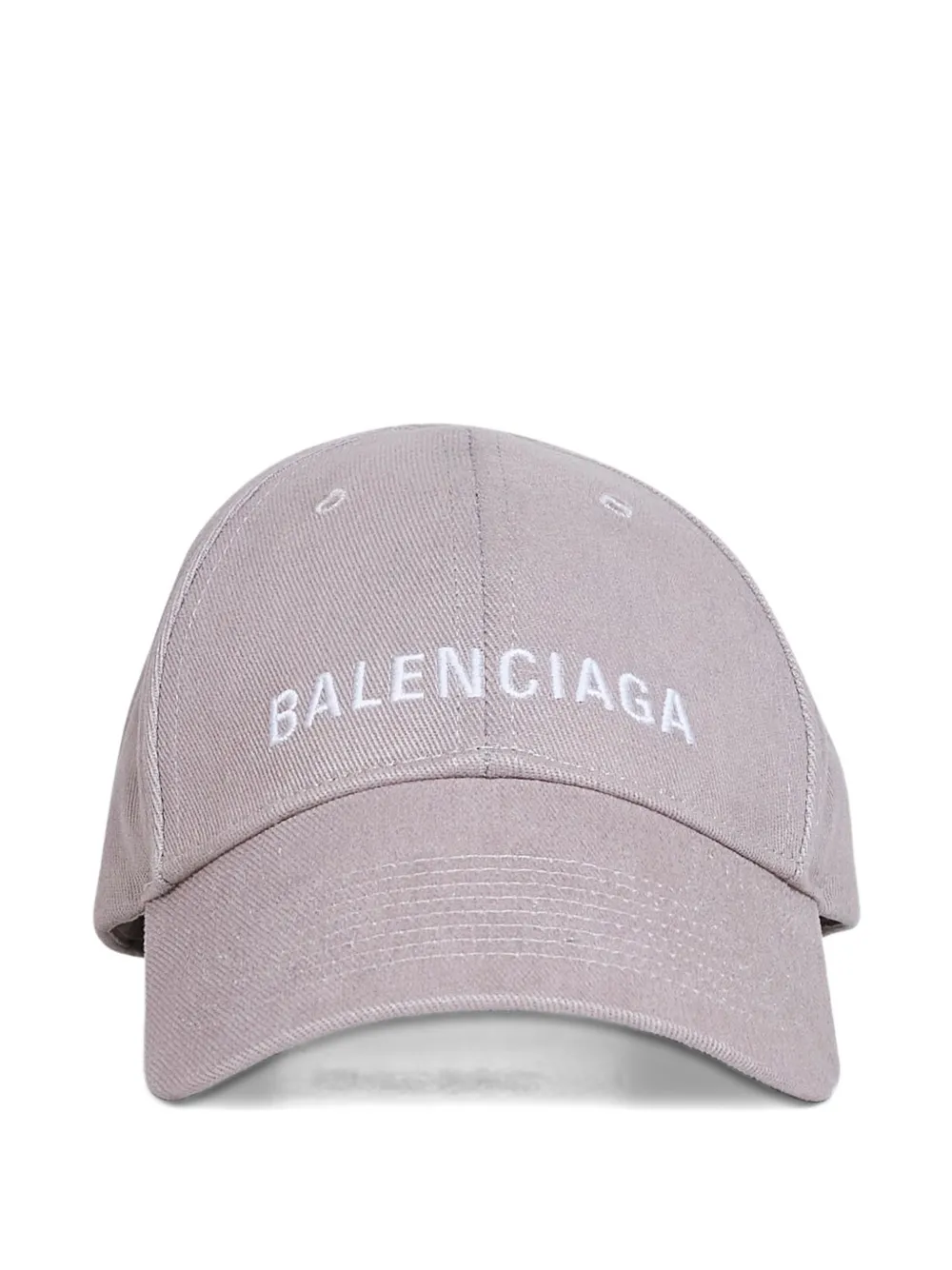 Balenciaga logo-embroidered baseball cap – Grey