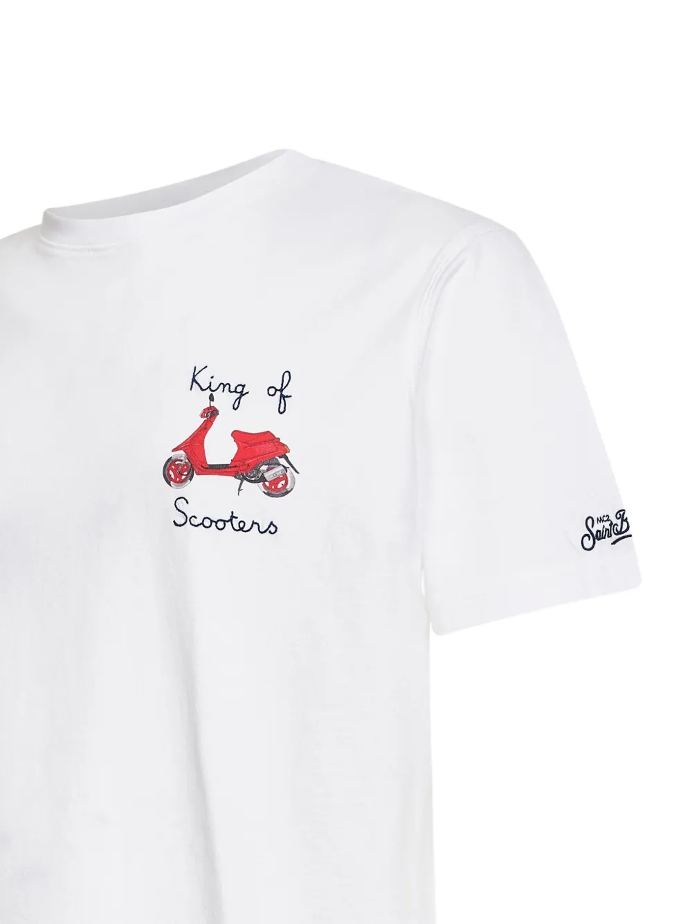 MC2 Saint Barth Geribbeld T-shirt Wit
