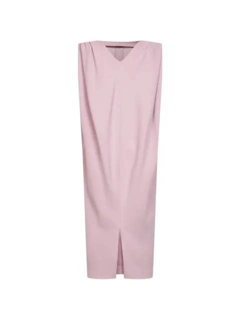 Balenciaga vestido midi con diseño pliegues