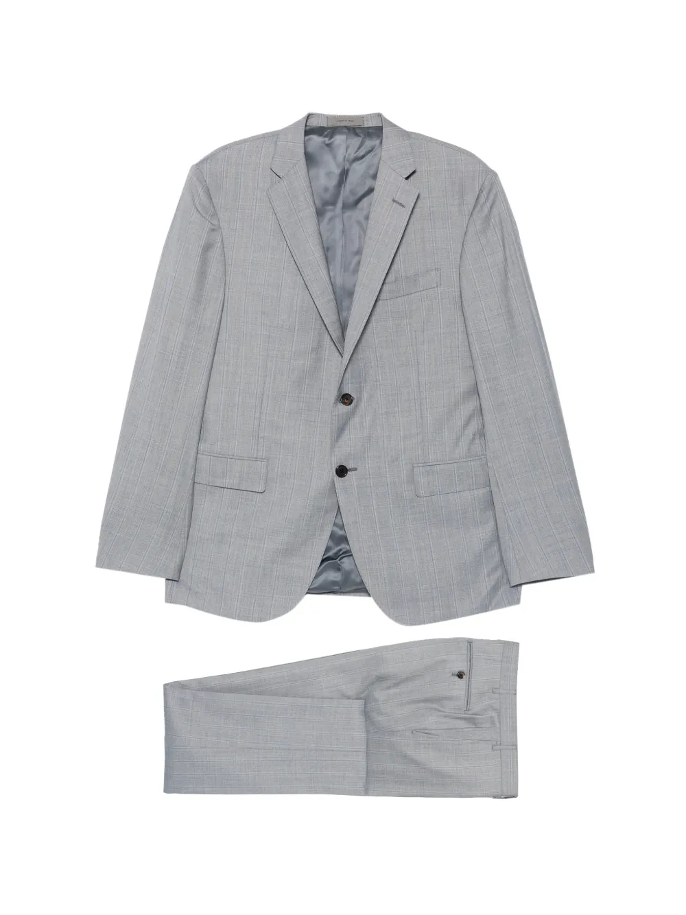 Corneliani check-pattern single-breasted suit - Grigio