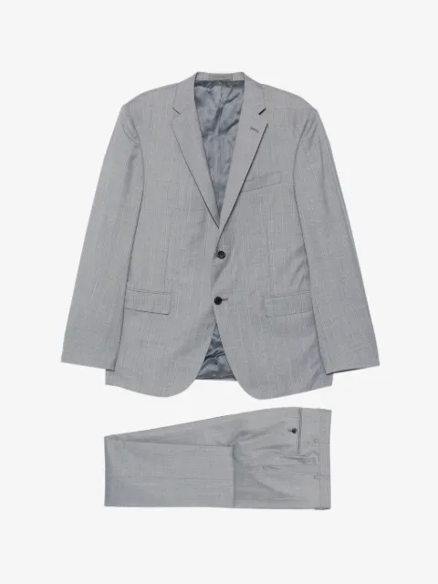Corneliani 格纹图案单排扣西装套装
