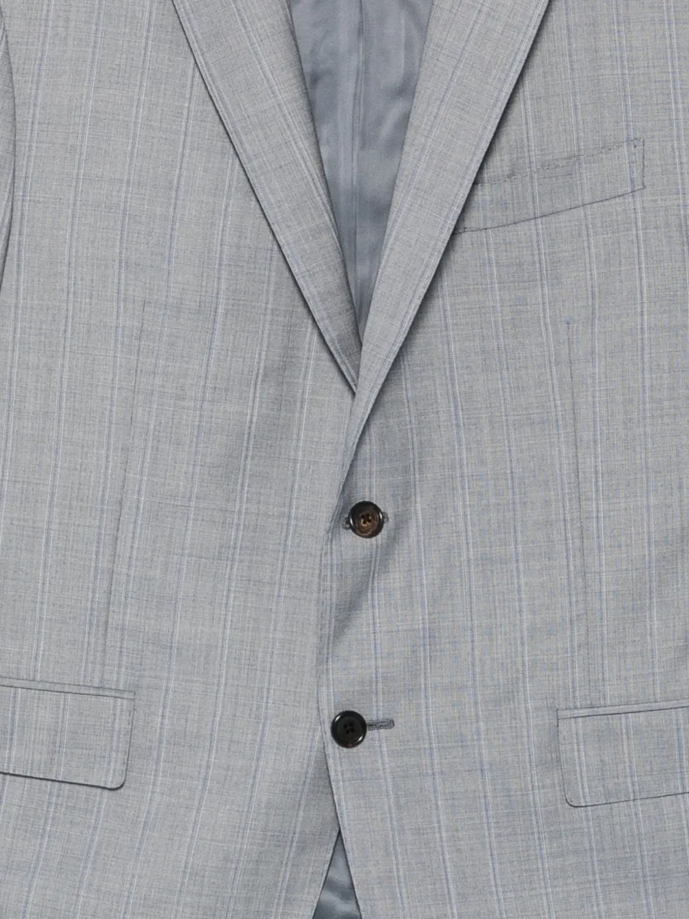 Corneliani チェック シングルスーツ | グレー | FARFETCH JP
