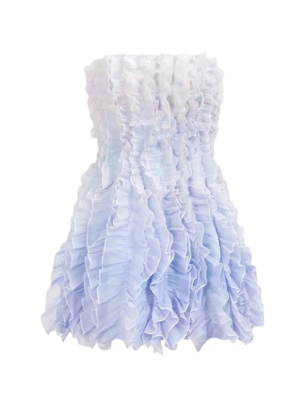 Aje Temperance ruffled mini dress - Blu