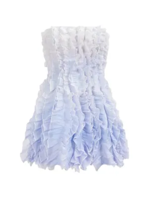 open lace back dress Aje Gretta Organza Mini Dress - Wine