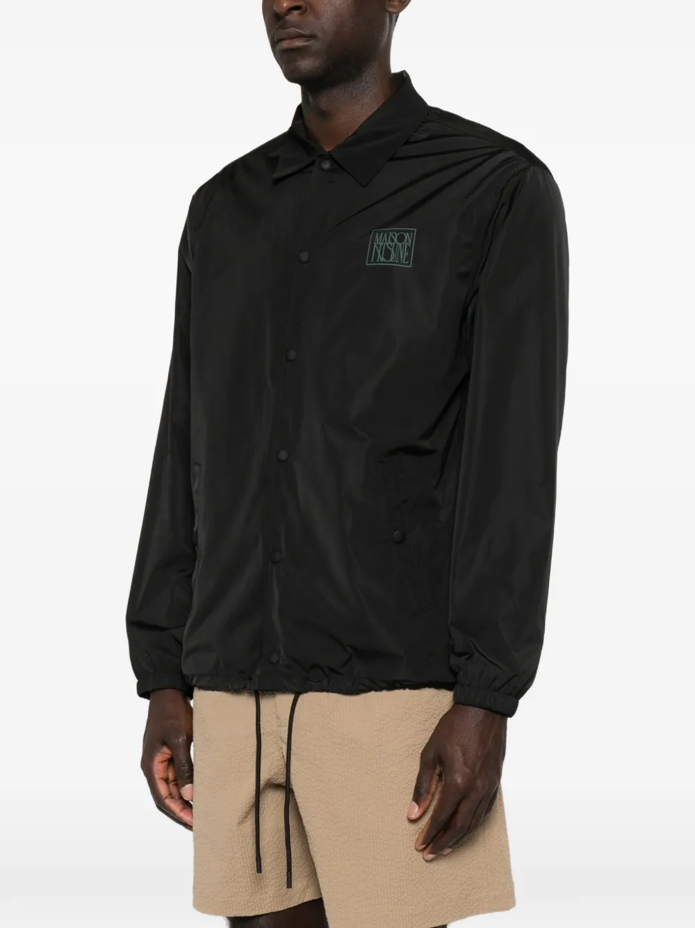 Maison Kitsuné Jack met logoprint Zwart