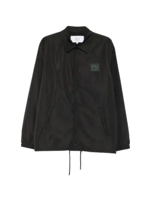 Acne Studios Jaqueta Com Bordado e Zíper | Preto | FARFETCH BR