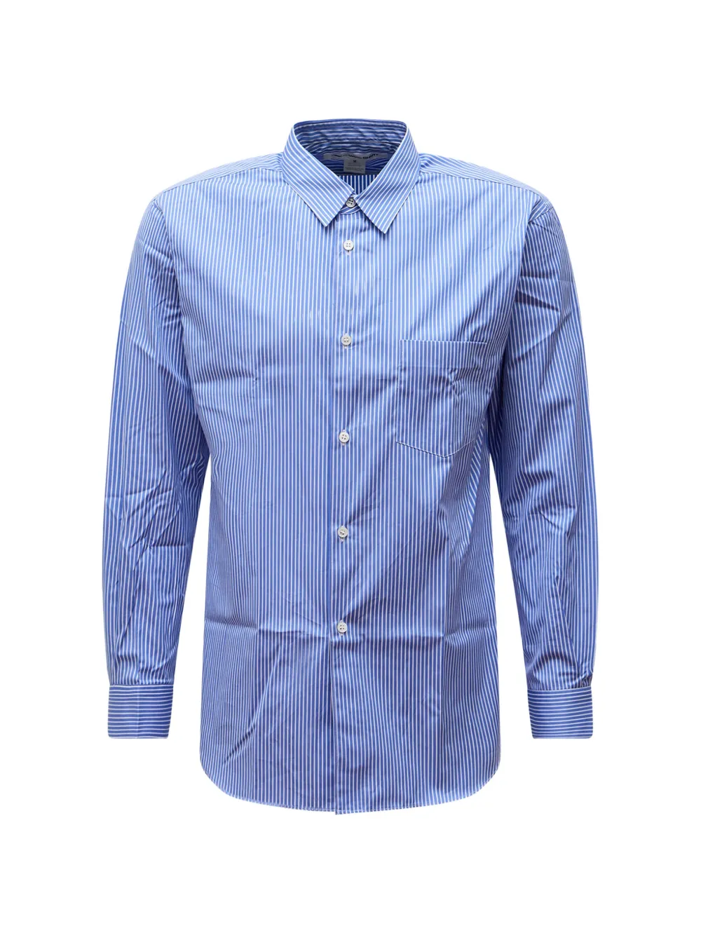 Comme des Garçons Homme Forever button-down striped cotton shirt - Blu