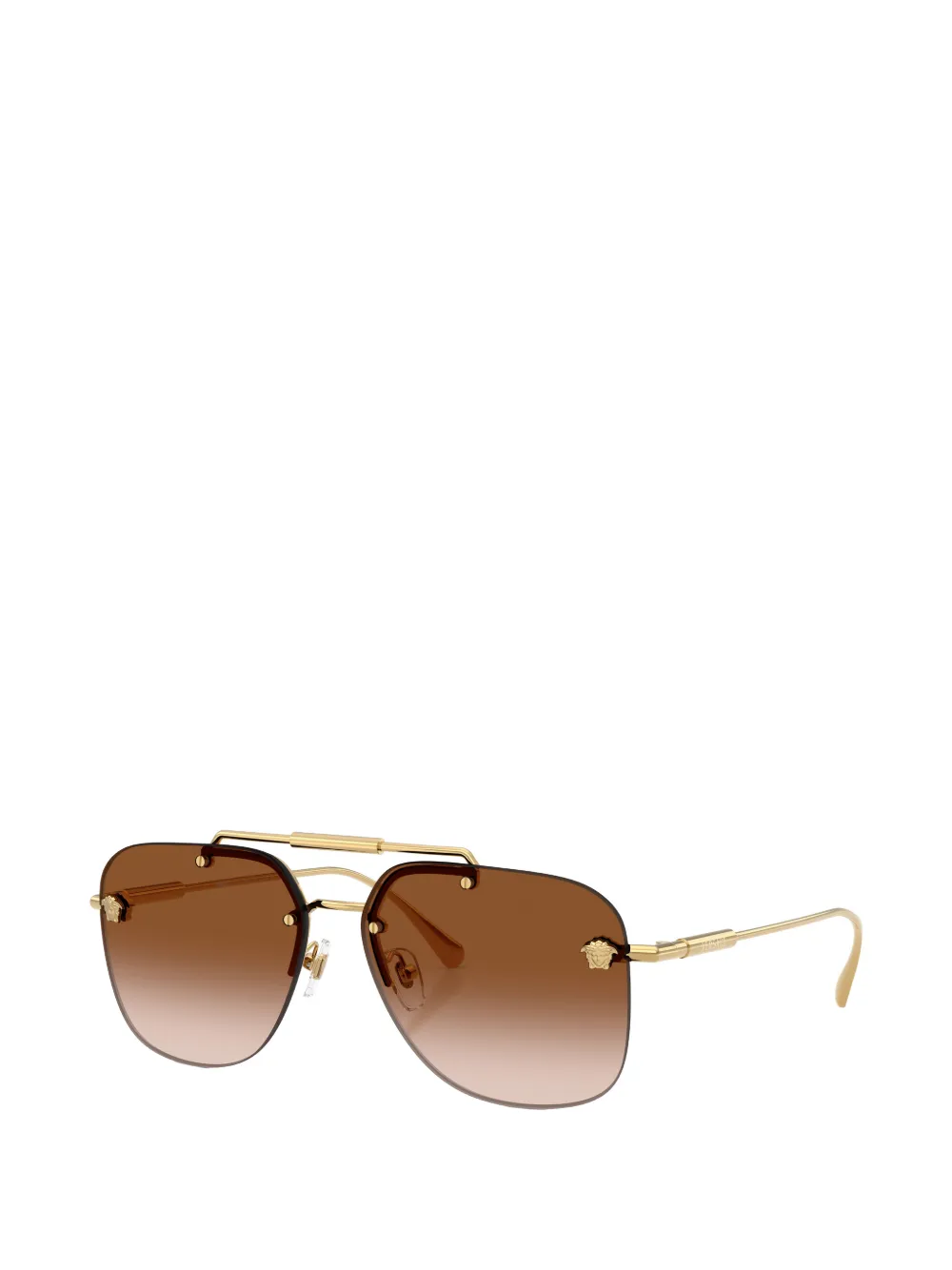 Versace Eyewear Medusa zonnebril met piloten montuur Bruin