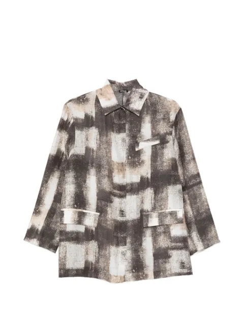 Kiton abstract-print shirt