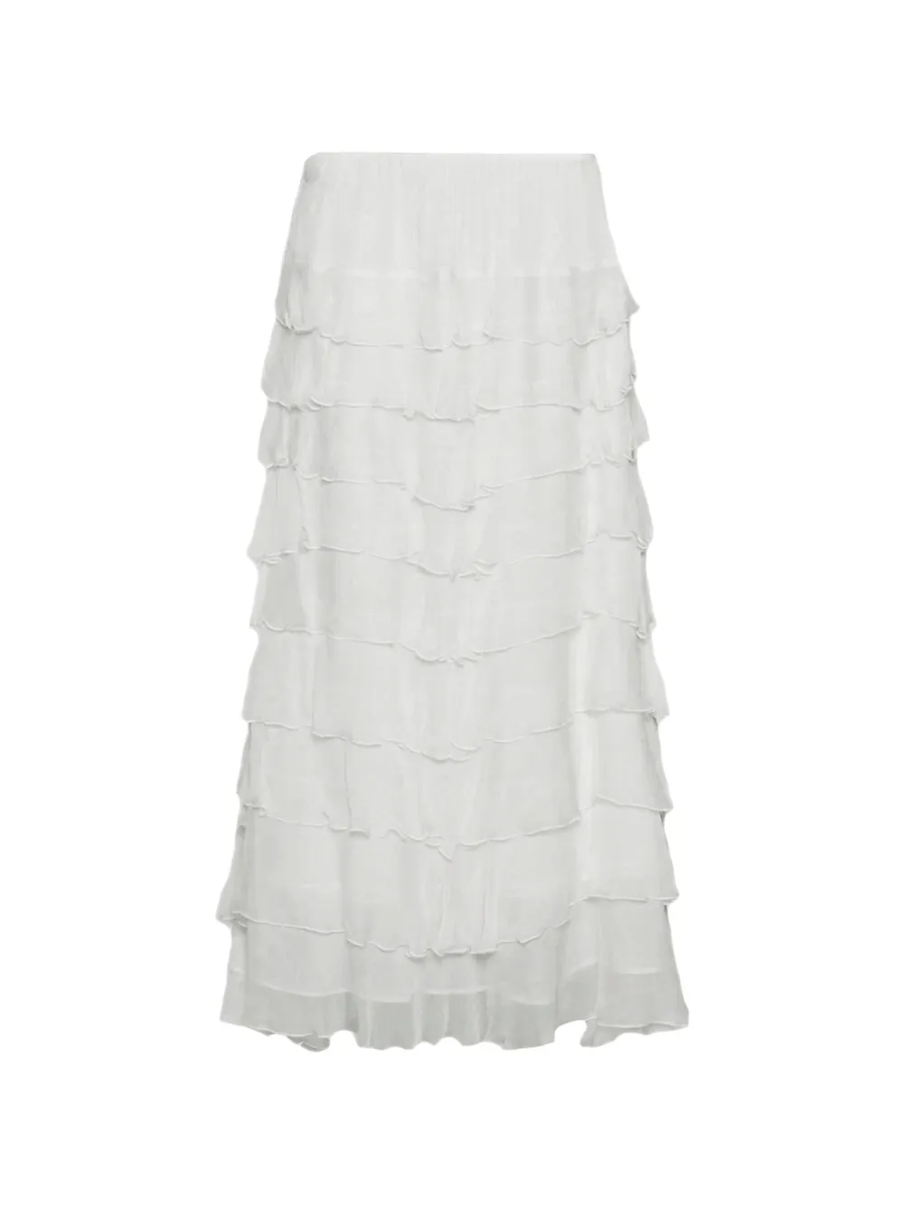 Marella ruffled skirt - Toni neutri