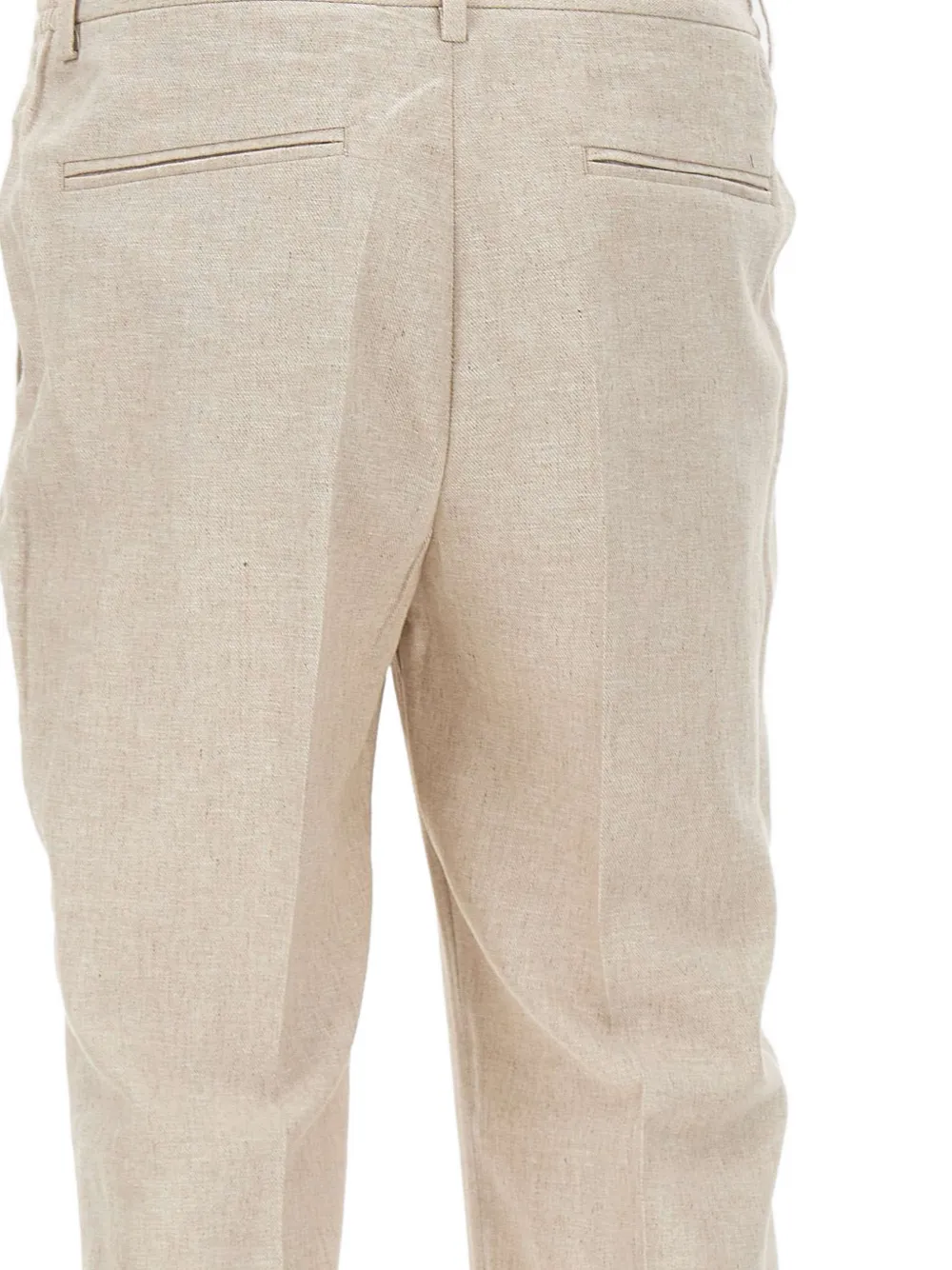 Devore Pantalones Rectos Con Pinzas - Neutro 
