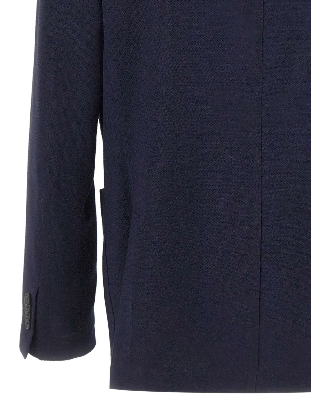 Manuel Ritz Logo-pin Patch-pocket Blazer In Blue