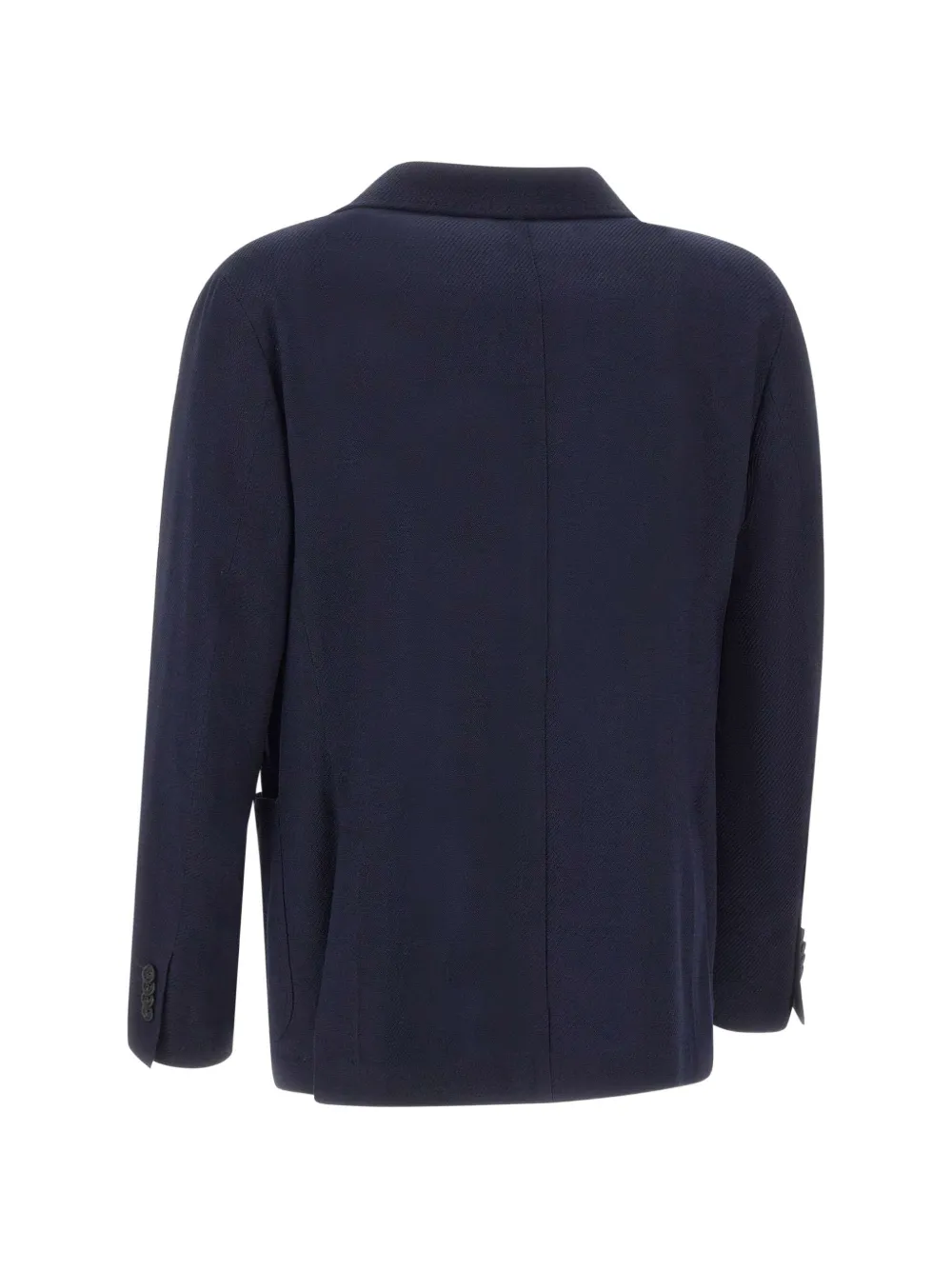 Manuel Ritz Logo-pin Patch-pocket Blazer In Blue