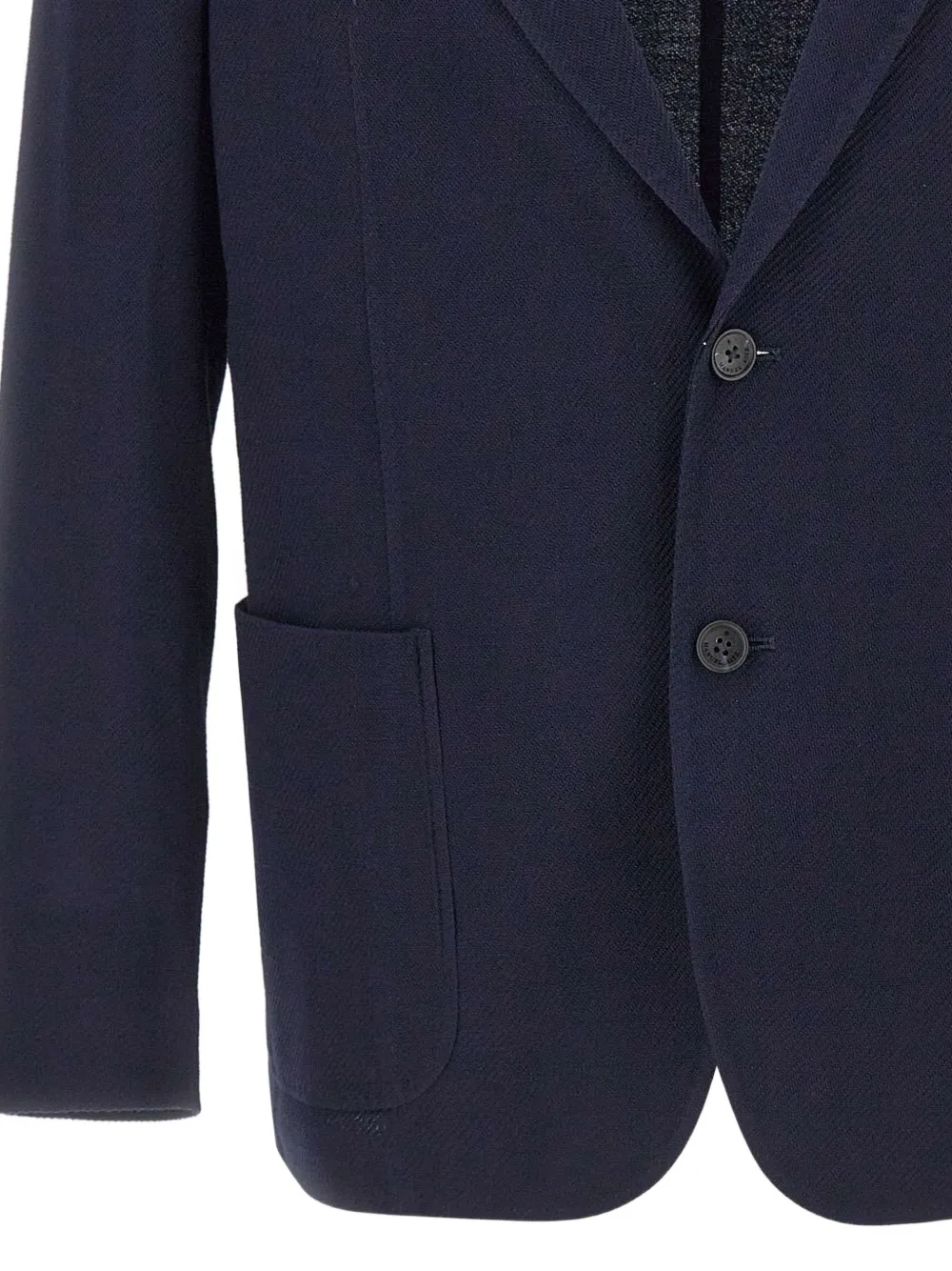 Manuel Ritz Logo-pin Patch-pocket Blazer In Blue
