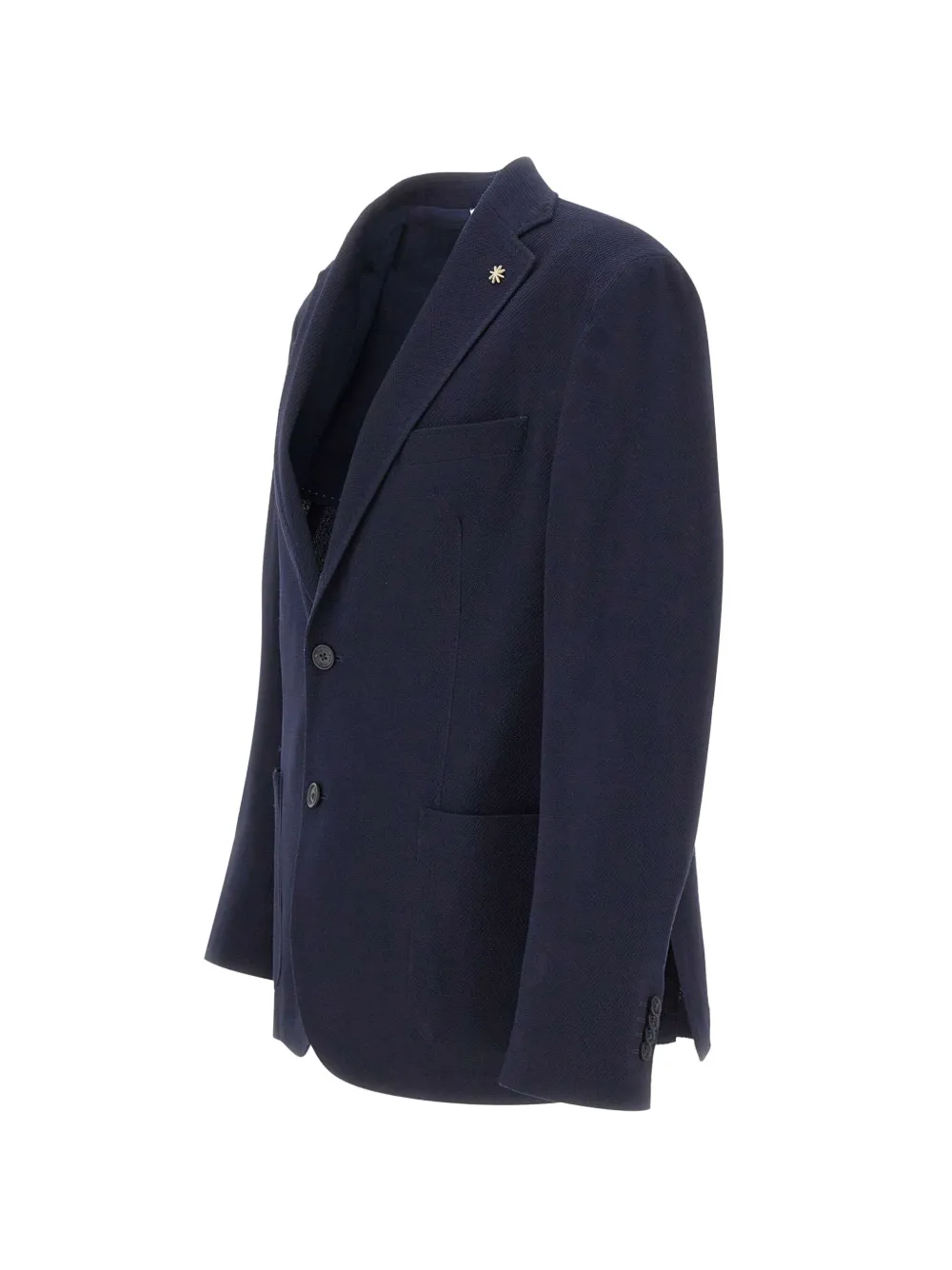 Manuel Ritz Blazer met opgestikte zak en logoprint Blauw