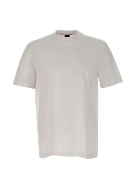 BOSS logo-embroidered T-shirt