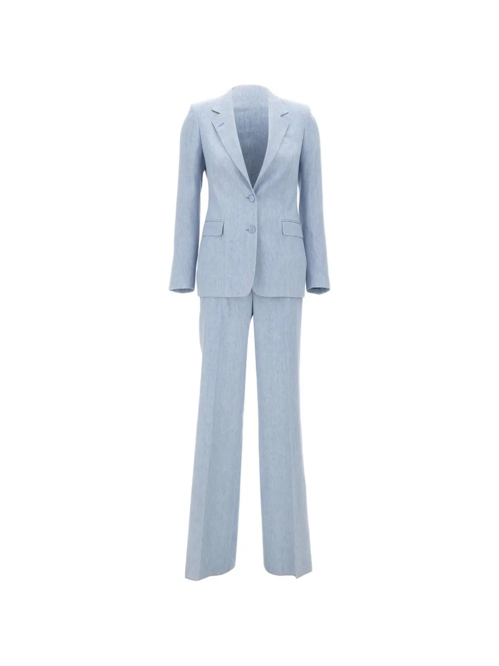 Tagliatore flap-pocket wide-leg trousers suit - Blu