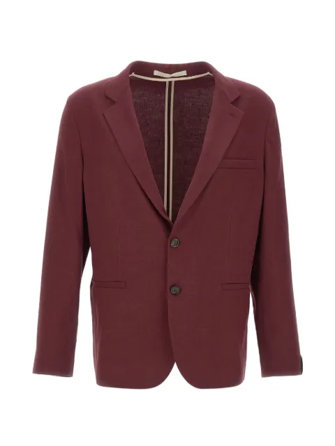 Paolo Pecora single-breasted linen blazer