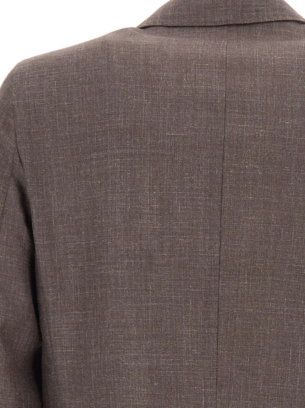 Barba Easy J Mono blazer met opgestikte zakken Bruin