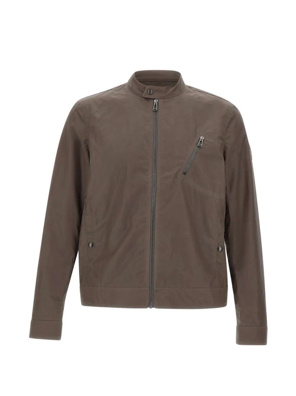 Belstaff Sideline zip-up waxed-cotton jacket - Marrone