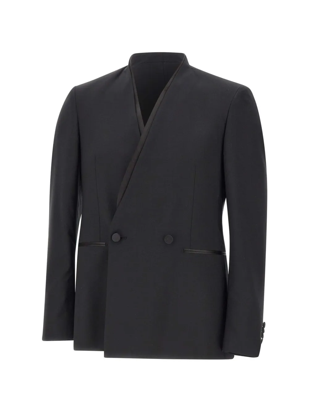 Tagliatore double-breasted V-neck blazer - Nero