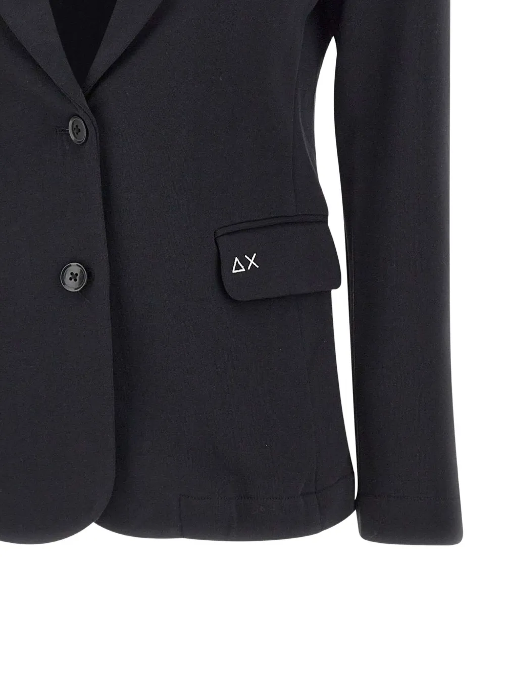 Sun68 Blazer met gekerfde revers Zwart