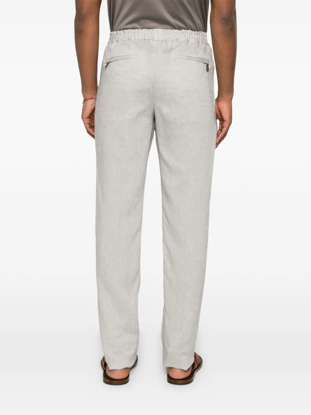 PT Torino Pantalon met trekkoord Grijs