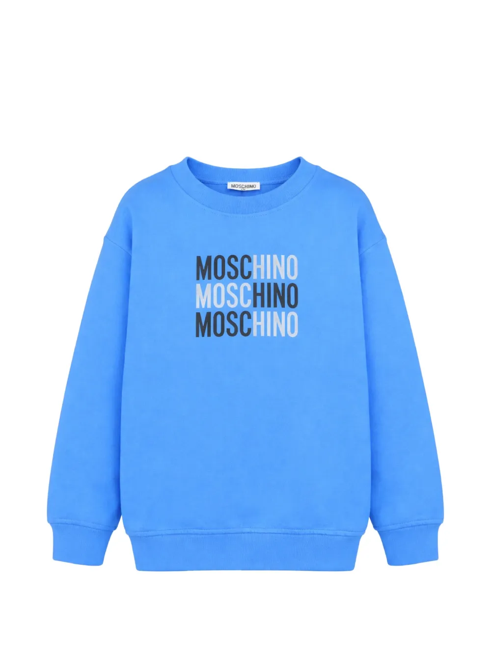 Moschino Kids logo-print sweatshirt - Blau