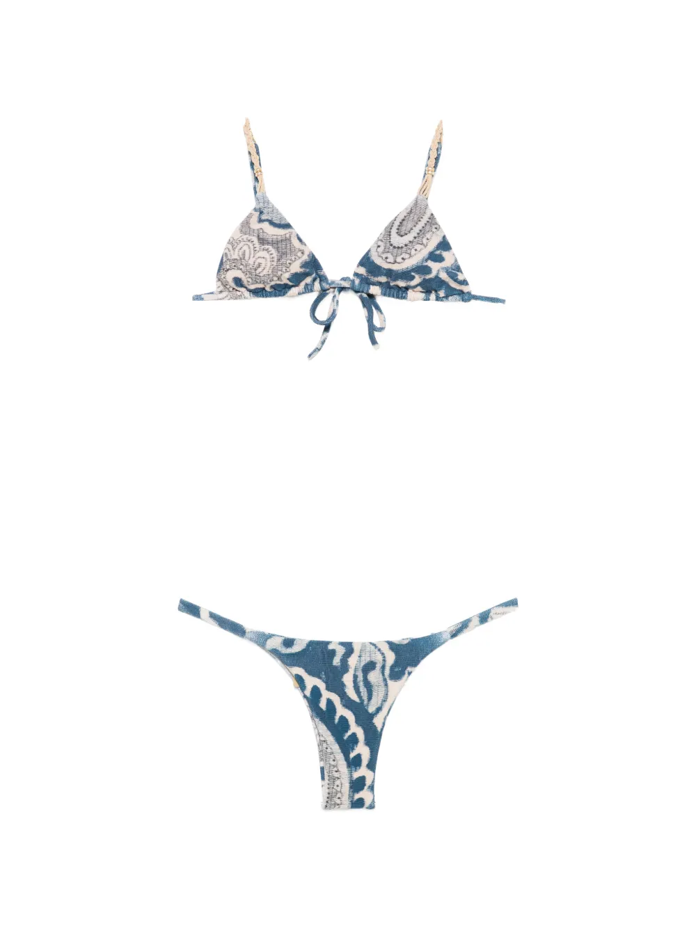 Cia Marítima Monaco printed bikini - Blu