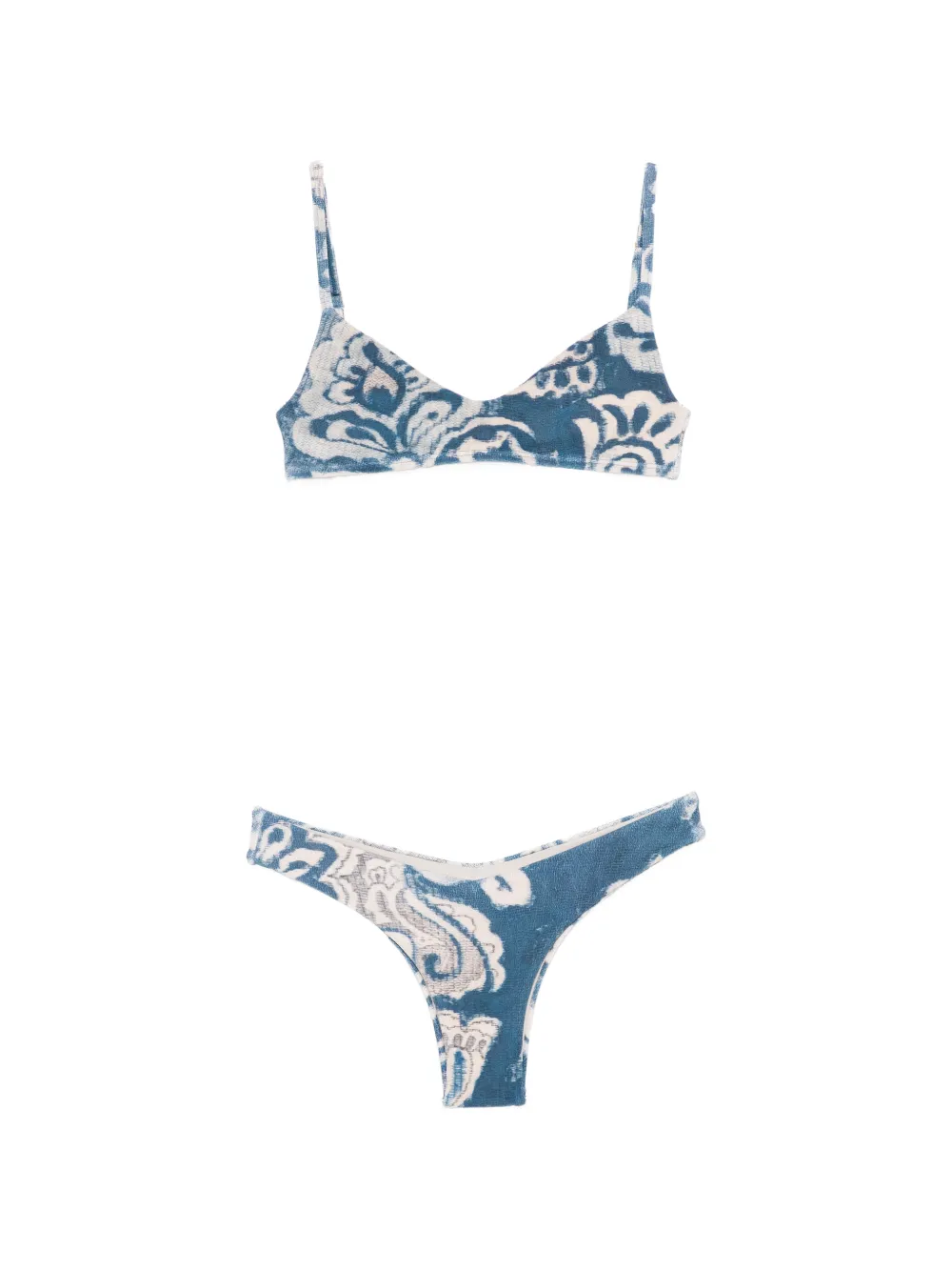 Cia Marítima Monaco printed bikini - Blu