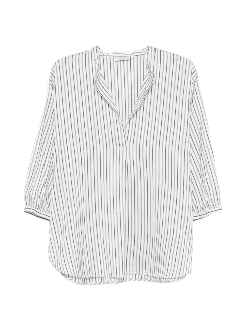 Peserico striped cotton blouse - Bianco