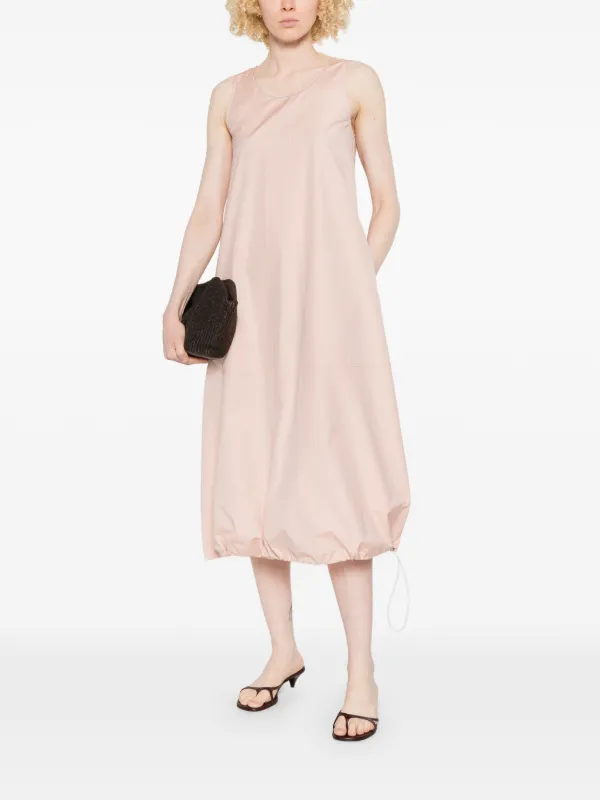 drawstring a line dress Drawstring Ruched A-Line Midi Milano Jersey Dress