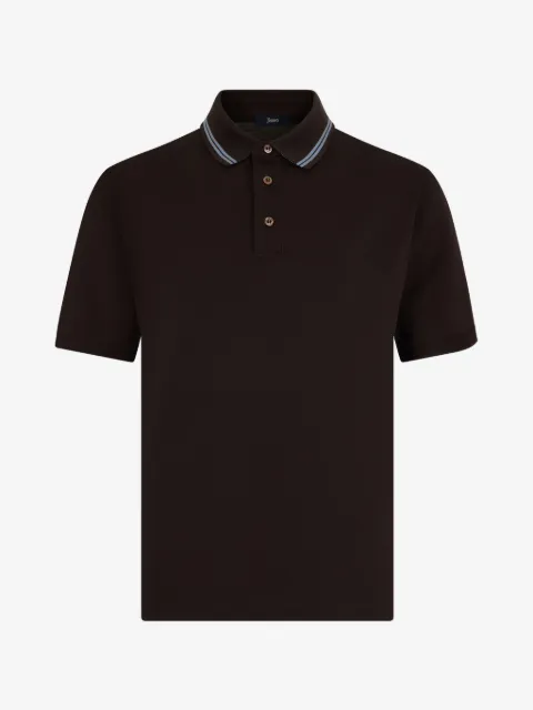 Herno tipped-collar polo shirt