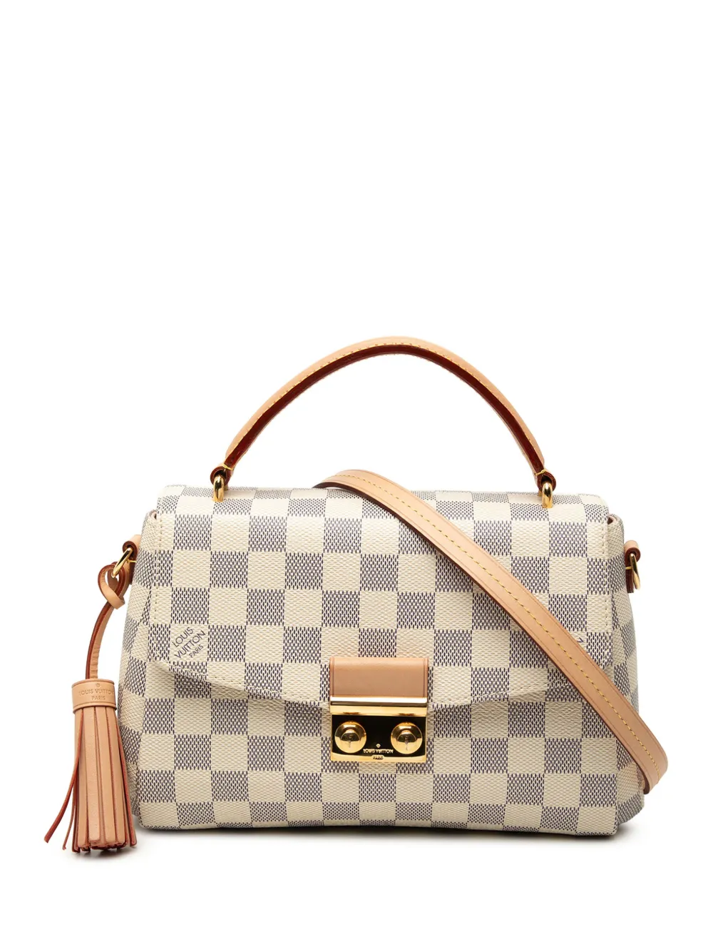 Louis Vuitton Pre-Owned 2019 Damier Azur Croisette satchel - Weiß