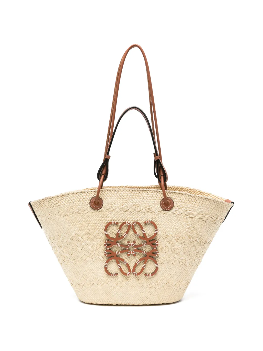 LOEWE Anagram logo woven tote bag - Toni neutri