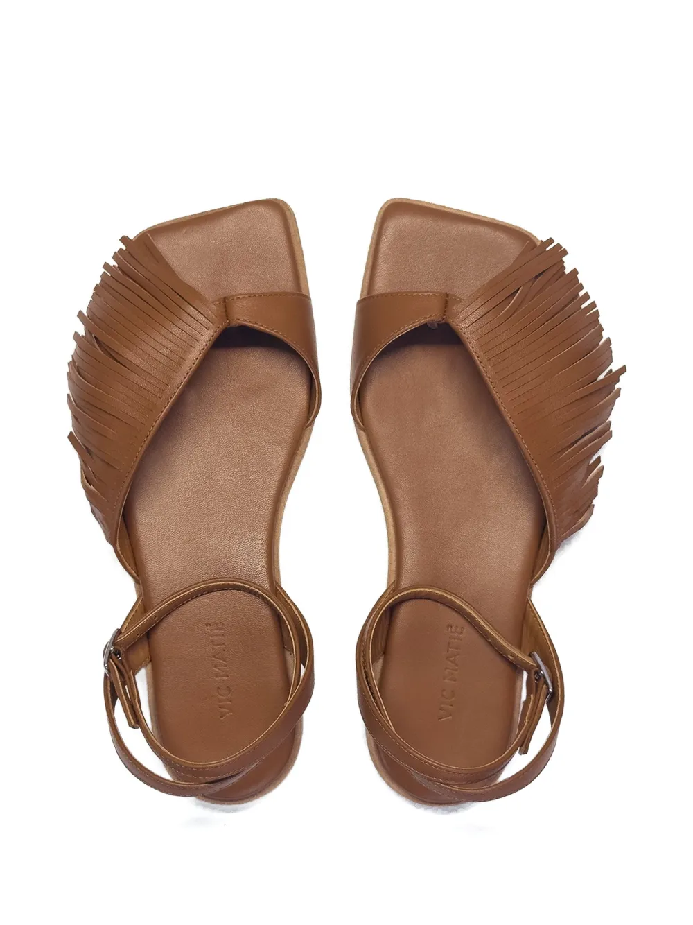 Vic Matie fringed flat sandals Bruin