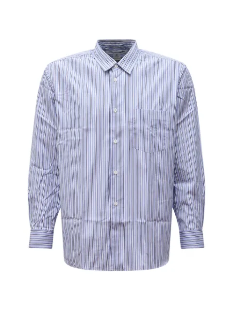 Comme des Garçons Homme Forever button-down striped cotton shirt