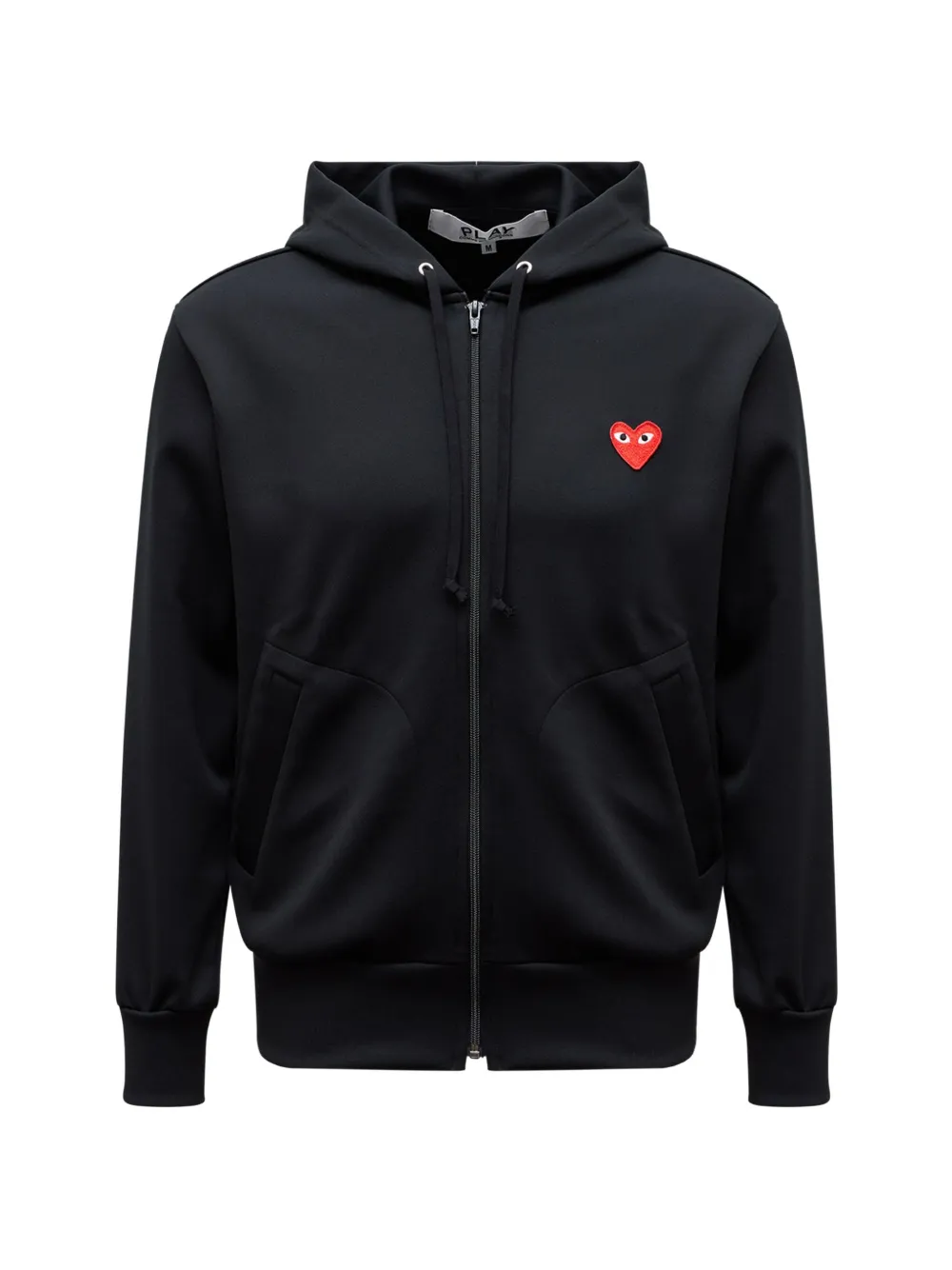 Comme Des Garçons Play heart-patch zip-up hoodie - Black