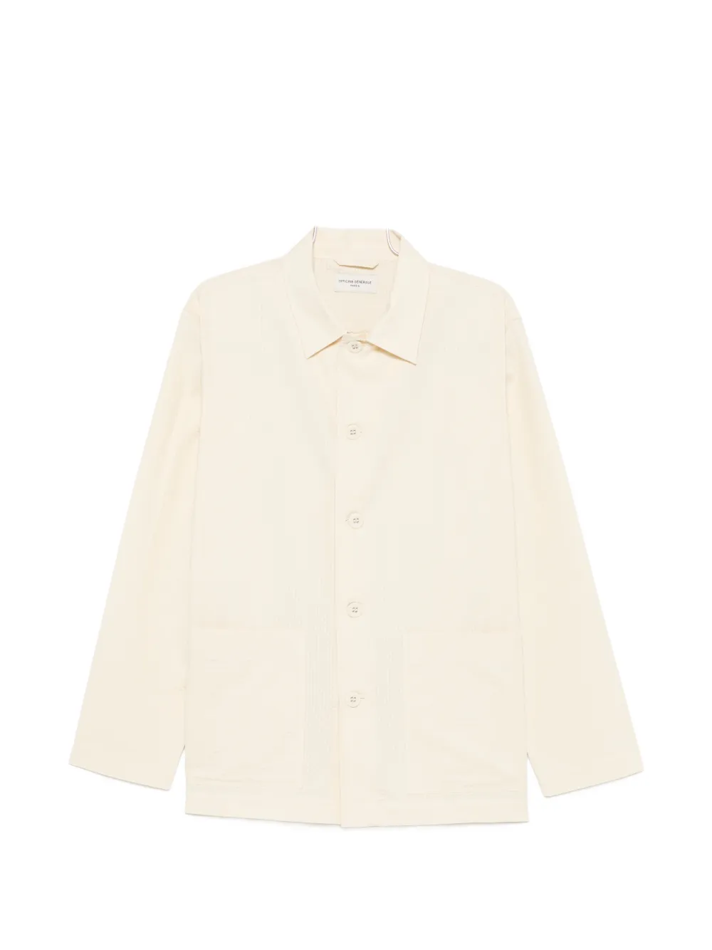 Officine Generale long-sleeve button-fastening shirt - Nude